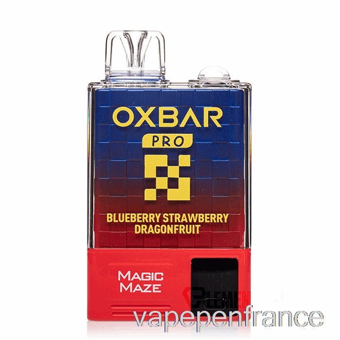 Oxbar Magic Maze Pro 10000 Stylo Vape Jetable Myrtille Fraise Dragonfruit